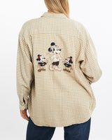 Vintage, 90s, Disney, Minnie, Mouse, Button, Up, Shirt, The Real Deal, size medium, colour Brown, newtown, sydney, australia, thrift store, opshop, preloved, secondhand, sustainable, retro, antique, 70s, 80s, 90s, 2000s, 00s, fashion, clothing, streetwear, trendy, garment, style, boutique, store, shop, archive, sale, cheap, best, top, Shirts