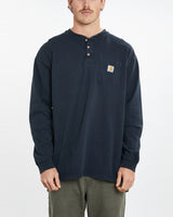 Vintage Carhartt Long Sleeve Henley Tee <br>XL , The Real Deal , newtown, sydney, australia, thrift store, opshop, preloved, secondhand, sustainable, retro, antique, 70s, 80s, 90s, 2000s, 00s, fashion, clothing, streetwear, trendy, garment, style, boutique, store, shop, archive, sale, cheap, best, top