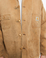 Vintage, Carhartt, Michigan', Jacket, The Real Deal, size extra large, colour Beige, newtown, sydney, australia, thrift store, opshop, preloved, secondhand, sustainable, retro, antique, 70s, 80s, 90s, 2000s, 00s, fashion, clothing, streetwear, trendy, garment, style, boutique, store, shop, archive, sale, cheap, best, top, Jackets
