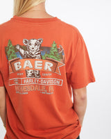 Vintage, Harley, Davidson, Tee, The Real Deal, size medium, colour Orange, newtown, sydney, australia, thrift store, opshop, preloved, secondhand, sustainable, retro, antique, 70s, 80s, 90s, 2000s, 00s, fashion, clothing, streetwear, trendy, garment, style, boutique, store, shop, archive, sale, cheap, best, top, T-Shirts