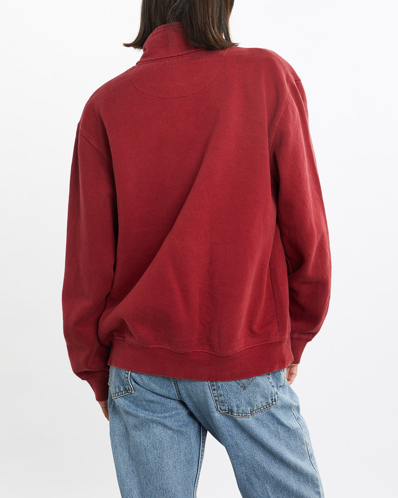 Vintage, Reebok, Full, Zip, Sweatshirt, The Real Deal, size small, colour Burgundy, newtown, sydney, australia, thrift store, opshop, preloved, secondhand, sustainable, retro, antique, 70s, 80s, 90s, 2000s, 00s, fashion, clothing, streetwear, trendy, garment, style, boutique, store, shop, archive, sale, cheap, best, top, Sweats and hoodies