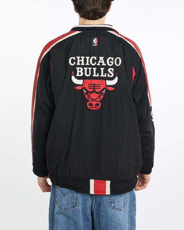 Vintage, 90s, Starter, NBA, Chicago, Bulls, Jacket, The Real Deal, size extra large, colour Multicolour, newtown, sydney, australia, thrift store, opshop, preloved, secondhand, sustainable, retro, antique, 70s, 80s, 90s, 2000s, 00s, fashion, clothing, streetwear, trendy, garment, style, boutique, store, shop, archive, sale, cheap, best, top, Jackets