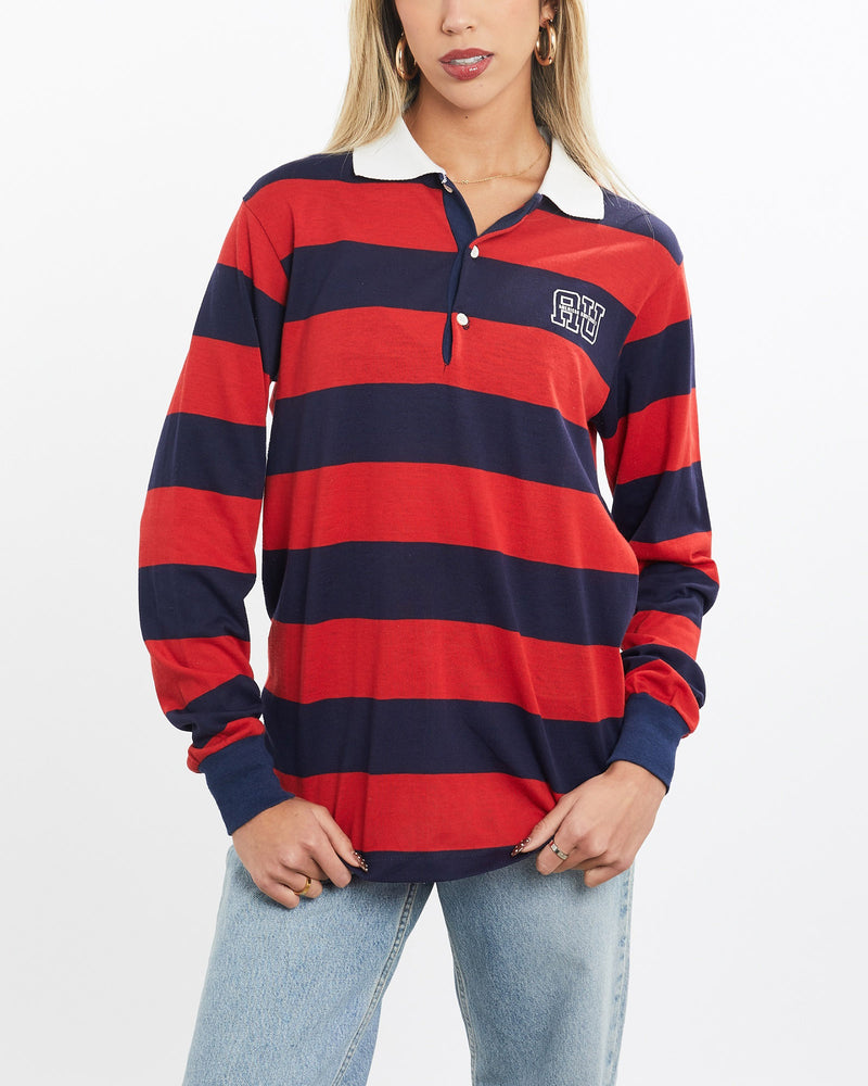 Vintage, 80s, Champion, American, University, Rugby, Shirt, The Real Deal, size extra small, colour Multicolour, newtown, sydney, australia, thrift store, opshop, preloved, secondhand, sustainable, retro, antique, 70s, 80s, 90s, 2000s, 00s, fashion, clothing, streetwear, trendy, garment, style, boutique, store, shop, archive, sale, cheap, best, top, Shirts