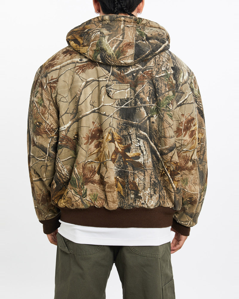 Vintage, Realtree, Camo, Reversible, Jacket, The Real Deal, size large, colour Brown, newtown, sydney, australia, thrift store, opshop, preloved, secondhand, sustainable, retro, antique, 70s, 80s, 90s, 2000s, 00s, fashion, clothing, streetwear, trendy, garment, style, boutique, store, shop, archive, sale, cheap, best, top, Jackets