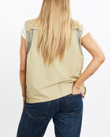 Vintage, Columbia, Tech, Vest, The Real Deal, size medium, colour Beige, newtown, sydney, australia, thrift store, opshop, preloved, secondhand, sustainable, retro, antique, 70s, 80s, 90s, 2000s, 00s, fashion, clothing, streetwear, trendy, garment, style, boutique, store, shop, archive, sale, cheap, best, top, Jackets