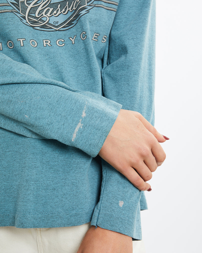 Vintage 1996 Harley Davidson Long Sleeve Tee <br>M , The Real Deal , newtown, sydney, australia, thrift store, opshop, preloved, secondhand, sustainable, retro, antique, 70s, 80s, 90s, 2000s, 00s, fashion, clothing, streetwear, trendy, garment, style, boutique, store, shop, archive, sale, cheap, best, top