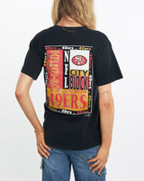 Vintage, 1991, NFL, San, Francisco, 49ers, Tee, The Real Deal, size medium, colour Black, newtown, sydney, australia, thrift store, opshop, preloved, secondhand, sustainable, retro, antique, 70s, 80s, 90s, 2000s, 00s, fashion, clothing, streetwear, trendy, garment, style, boutique, store, shop, archive, sale, cheap, best, top, T-Shirts