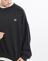 Vintage, 90s, USA, Olympic, Team, Sweatshirt, The Real Deal, size extra large, colour Black, newtown, sydney, australia, thrift store, opshop, preloved, secondhand, sustainable, retro, antique, 70s, 80s, 90s, 2000s, 00s, fashion, clothing, streetwear, trendy, garment, style, boutique, store, shop, archive, sale, cheap, best, top, Sweats and hoodies