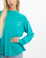 Vintage, 1987, Ocean, Pacific, Surf, Long, Sleeve, Tee, The Real Deal, size small, colour Green, newtown, sydney, australia, thrift store, opshop, preloved, secondhand, sustainable, retro, antique, 70s, 80s, 90s, 2000s, 00s, fashion, clothing, streetwear, trendy, garment, style, boutique, store, shop, archive, sale, cheap, best, top, T-Shirts