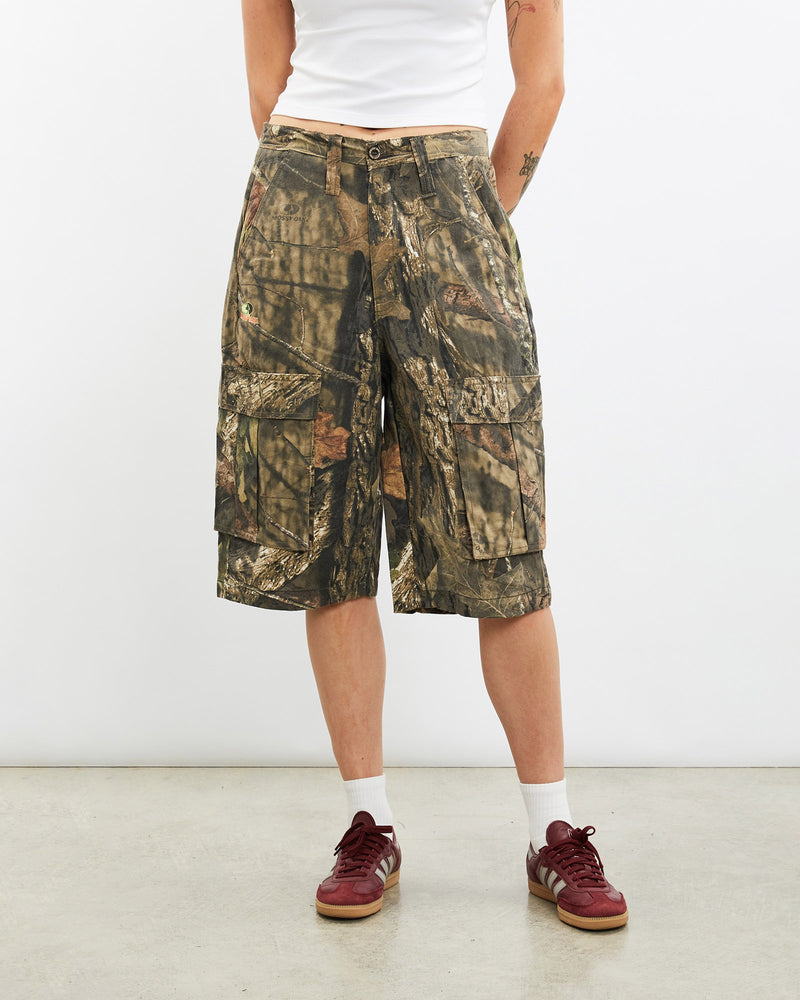 Vintage, Mossy, Oak, Realtree, Camo, Cargo, Shorts, The Real Deal, size 31", colour Green, newtown, sydney, australia, thrift store, opshop, preloved, secondhand, sustainable, retro, antique, 70s, 80s, 90s, 2000s, 00s, fashion, clothing, streetwear, trendy, garment, style, boutique, store, shop, archive, sale, cheap, best, top, Shorts
