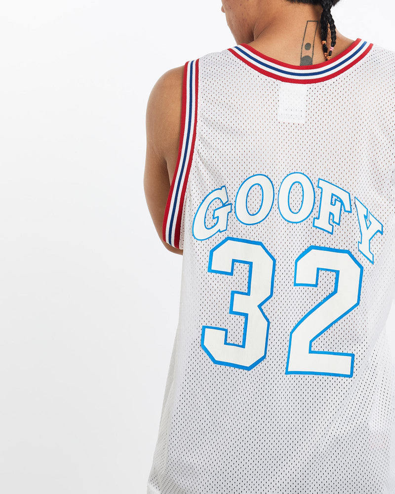 Vintage, 90s, Disney, Goofy, Jersey, The Real Deal, size large, colour White, newtown, sydney, australia, thrift store, opshop, preloved, secondhand, sustainable, retro, antique, 70s, 80s, 90s, 2000s, 00s, fashion, clothing, streetwear, trendy, garment, style, boutique, store, shop, archive, sale, cheap, best, top, T-Shirts