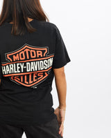 Vintage, 90s, Harley, Davidson, Tee, The Real Deal, size extra small, colour Black, newtown, sydney, australia, thrift store, opshop, preloved, secondhand, sustainable, retro, antique, 70s, 80s, 90s, 2000s, 00s, fashion, clothing, streetwear, trendy, garment, style, boutique, store, shop, archive, sale, cheap, best, top, T-Shirts