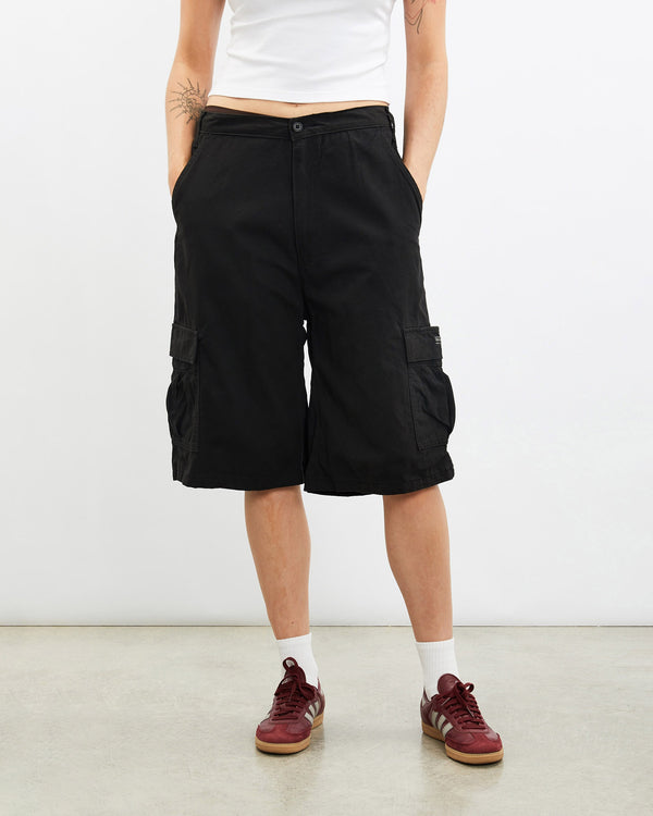 Vintage, Wrangler, Cargo, Shorts, The Real Deal, size 31", colour Black, newtown, sydney, australia, thrift store, opshop, preloved, secondhand, sustainable, retro, antique, 70s, 80s, 90s, 2000s, 00s, fashion, clothing, streetwear, trendy, garment, style, boutique, store, shop, archive, sale, cheap, best, top, Shorts