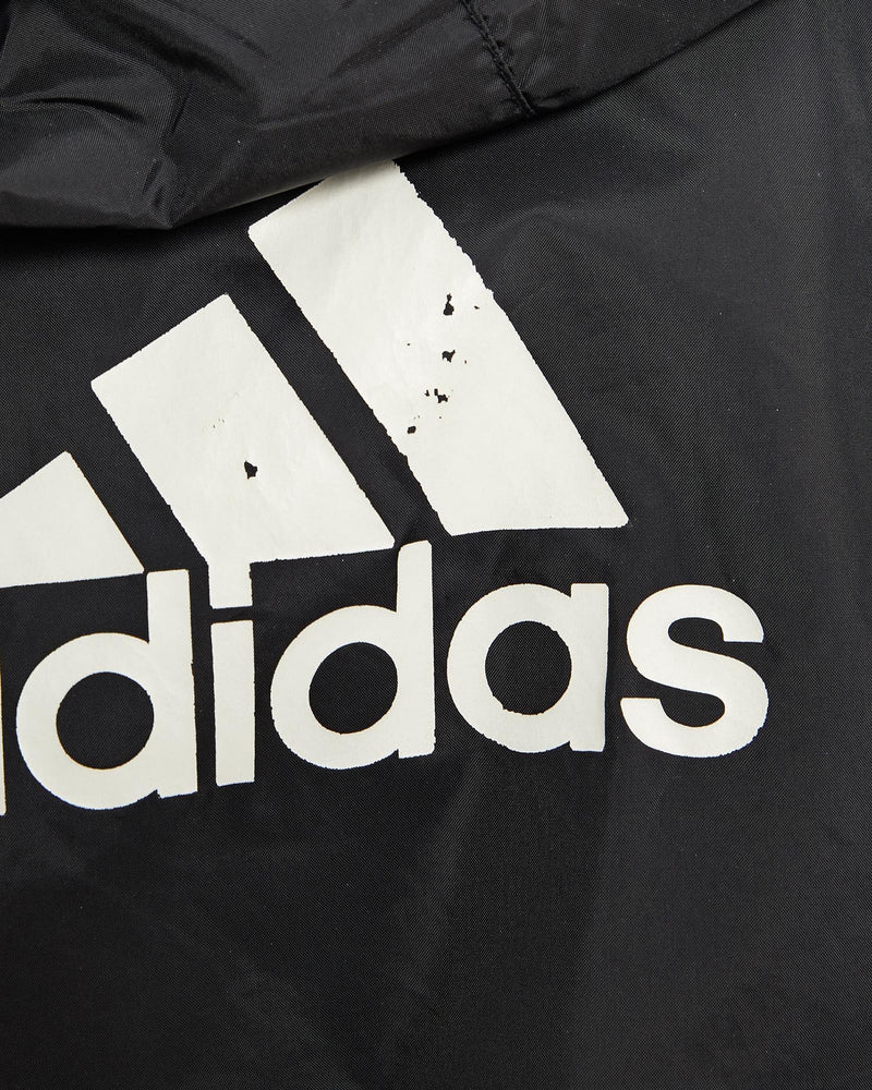 Vintage, 90s, Adidas, Windbreaker, Jacket, The Real Deal, size extra small, colour Black, newtown, sydney, australia, thrift store, opshop, preloved, secondhand, sustainable, retro, antique, 70s, 80s, 90s, 2000s, 00s, fashion, clothing, streetwear, trendy, garment, style, boutique, store, shop, archive, sale, cheap, best, top, Jackets