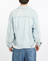 Vintage, Wrangler, Denim, Jacket, The Real Deal, size extra large, colour Blue, newtown, sydney, australia, thrift store, opshop, preloved, secondhand, sustainable, retro, antique, 70s, 80s, 90s, 2000s, 00s, fashion, clothing, streetwear, trendy, garment, style, boutique, store, shop, archive, sale, cheap, best, top, Jackets