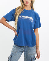 Vintage, 80s, Panasonic, Tech, Tee, The Real Deal, size extra small, colour Blue, newtown, sydney, australia, thrift store, opshop, preloved, secondhand, sustainable, retro, antique, 70s, 80s, 90s, 2000s, 00s, fashion, clothing, streetwear, trendy, garment, style, boutique, store, shop, archive, sale, cheap, best, top, T-Shirts