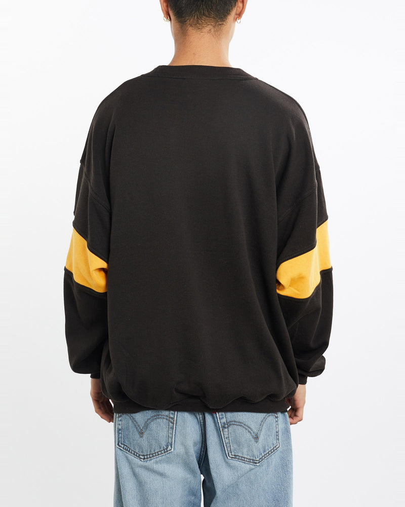 Vintage, 90s, Adidas, Sweatshirt, The Real Deal, size large, colour Black, newtown, sydney, australia, thrift store, opshop, preloved, secondhand, sustainable, retro, antique, 70s, 80s, 90s, 2000s, 00s, fashion, clothing, streetwear, trendy, garment, style, boutique, store, shop, archive, sale, cheap, best, top, Sweats and hoodies