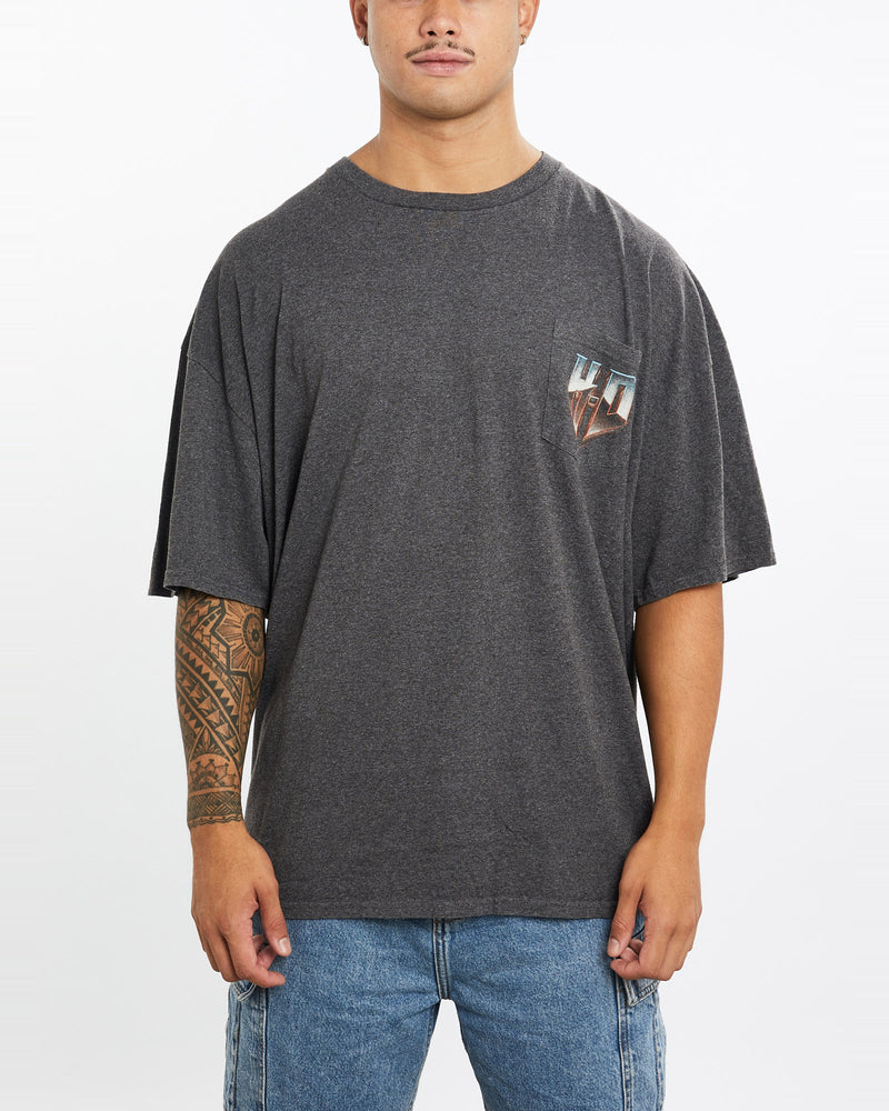 Vintage, Harley, Davidson, Tee, The Real Deal, size extra large, colour Grey, newtown, sydney, australia, thrift store, opshop, preloved, secondhand, sustainable, retro, antique, 70s, 80s, 90s, 2000s, 00s, fashion, clothing, streetwear, trendy, garment, style, boutique, store, shop, archive, sale, cheap, best, top, T-Shirts