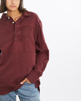 Vintage, Timberland, Rugby, Shirt, The Real Deal, size medium, colour Burgundy, newtown, sydney, australia, thrift store, opshop, preloved, secondhand, sustainable, retro, antique, 70s, 80s, 90s, 2000s, 00s, fashion, clothing, streetwear, trendy, garment, style, boutique, store, shop, archive, sale, cheap, best, top, Shirts