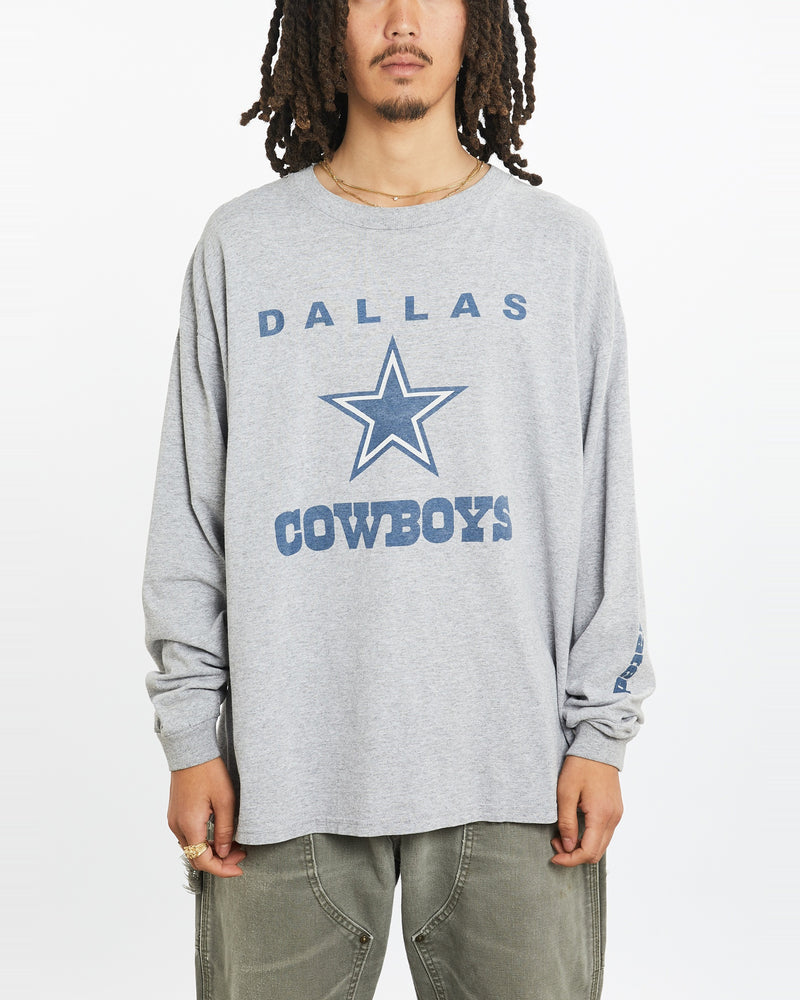 Vintage Sports Illustrated NFL Dallas Cowboys Long Sleeve Tee <br>XL , The Real Deal , newtown, sydney, australia, thrift store, opshop, preloved, secondhand, sustainable, retro, antique, 70s, 80s, 90s, 2000s, 00s, fashion, clothing, streetwear, trendy, garment, style, boutique, store, shop, archive, sale, cheap, best, top
