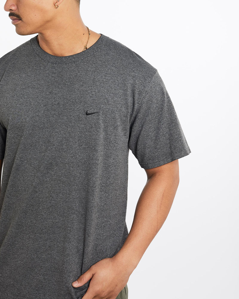 Vintage, Nike, Tee, The Real Deal, size large, colour Grey, newtown, sydney, australia, thrift store, opshop, preloved, secondhand, sustainable, retro, antique, 70s, 80s, 90s, 2000s, 00s, fashion, clothing, streetwear, trendy, garment, style, boutique, store, shop, archive, sale, cheap, best, top, T-Shirts
