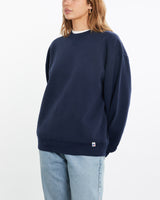 Vintage, 90s, Russell, Athletic, Sweatshirt, The Real Deal, size medium, colour Navy, newtown, sydney, australia, thrift store, opshop, preloved, secondhand, sustainable, retro, antique, 70s, 80s, 90s, 2000s, 00s, fashion, clothing, streetwear, trendy, garment, style, boutique, store, shop, archive, sale, cheap, best, top, Sweats and hoodies