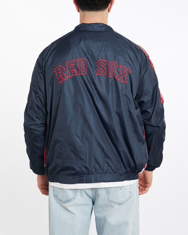 Vintage, MLB, Boston, Red, Sox, Windbreaker, Jacket, The Real Deal, size extra large, colour Multicolour, newtown, sydney, australia, thrift store, opshop, preloved, secondhand, sustainable, retro, antique, 70s, 80s, 90s, 2000s, 00s, fashion, clothing, streetwear, trendy, garment, style, boutique, store, shop, archive, sale, cheap, best, top, Jackets