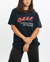 Vintage, 90s, D.A.R.E, Tee, The Real Deal, size small, colour Grey, newtown, sydney, australia, thrift store, opshop, preloved, secondhand, sustainable, retro, antique, 70s, 80s, 90s, 2000s, 00s, fashion, clothing, streetwear, trendy, garment, style, boutique, store, shop, archive, sale, cheap, best, top, T-Shirts