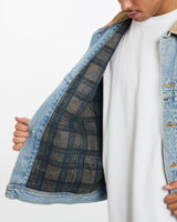 Vintage, 90s, Lee, Blanket, Lined, Denim, Jacket, The Real Deal, size double extra large, colour Blue, newtown, sydney, australia, thrift store, opshop, preloved, secondhand, sustainable, retro, antique, 70s, 80s, 90s, 2000s, 00s, fashion, clothing, streetwear, trendy, garment, style, boutique, store, shop, archive, sale, cheap, best, top, Jackets