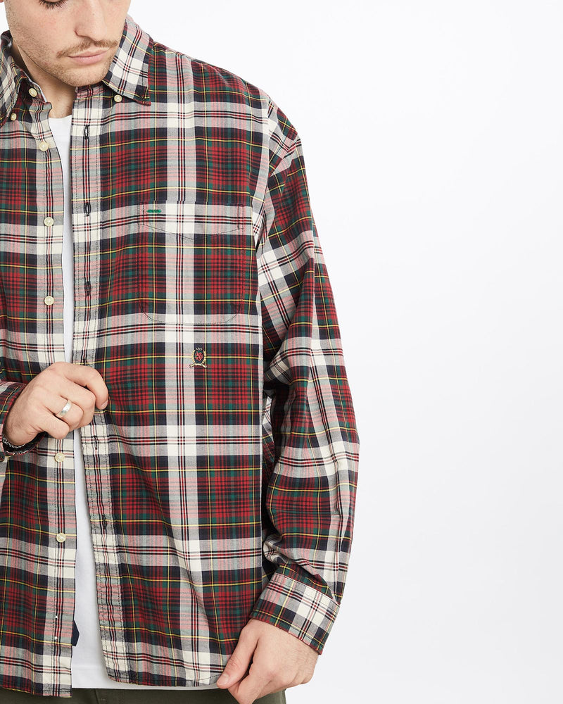 Vintage, Tommy, Hilfiger, Button, Up, Shirt, The Real Deal, size extra large, colour Multicolour, newtown, sydney, australia, thrift store, opshop, preloved, secondhand, sustainable, retro, antique, 70s, 80s, 90s, 2000s, 00s, fashion, clothing, streetwear, trendy, garment, style, boutique, store, shop, archive, sale, cheap, best, top, Shirts