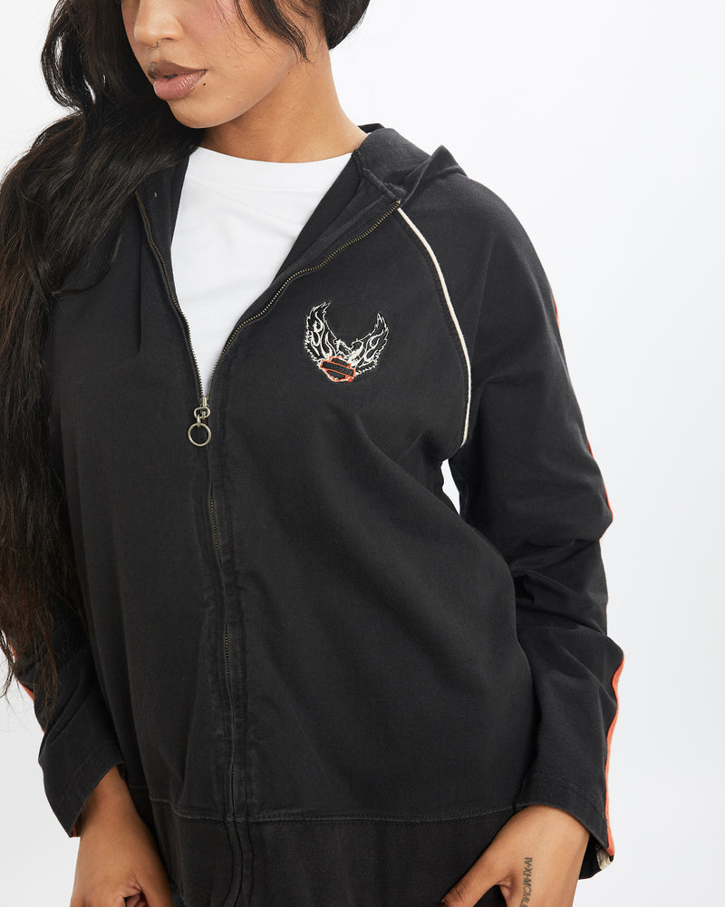 Vintage Harley Davidson Hooded Sweatshirt <br>S , The Real Deal , newtown, sydney, australia, thrift store, opshop, preloved, secondhand, sustainable, retro, antique, 70s, 80s, 90s, 2000s, 00s, fashion, clothing, streetwear, trendy, garment, style, boutique, store, shop, archive, sale, cheap, best, top