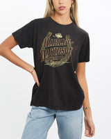 Vintage, Harley, Davidson, Tee, The Real Deal, size extra small, colour Black, newtown, sydney, australia, thrift store, opshop, preloved, secondhand, sustainable, retro, antique, 70s, 80s, 90s, 2000s, 00s, fashion, clothing, streetwear, trendy, garment, style, boutique, store, shop, archive, sale, cheap, best, top, T-Shirts