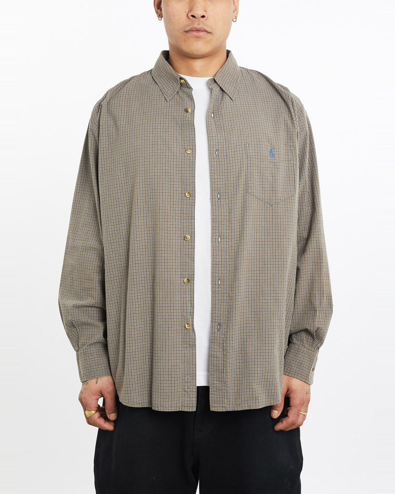 Vintage, 90s, Polo, Ralph, Lauren, Button, Up, Shirt, The Real Deal, size extra large, colour Multicolour, newtown, sydney, australia, thrift store, opshop, preloved, secondhand, sustainable, retro, antique, 70s, 80s, 90s, 2000s, 00s, fashion, clothing, streetwear, trendy, garment, style, boutique, store, shop, archive, sale, cheap, best, top, Shirts