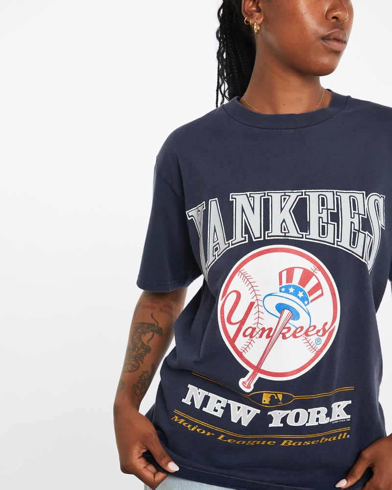 Vintage 1996 MLB New York Yankees Tee <br>M , The Real Deal , newtown, sydney, australia, thrift store, opshop, preloved, secondhand, sustainable, retro, antique, 70s, 80s, 90s, 2000s, 00s, fashion, clothing, streetwear, trendy, garment, style, boutique, store, shop, archive, sale, cheap, best, top