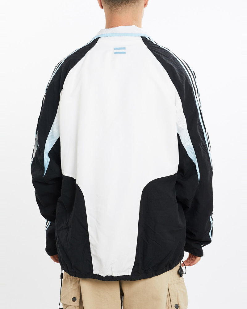 Vintage, Adidas, Argentina, Football, Track, Jacket, The Real Deal, size large, colour White, newtown, sydney, australia, thrift store, opshop, preloved, secondhand, sustainable, retro, antique, 70s, 80s, 90s, 2000s, 00s, fashion, clothing, streetwear, trendy, garment, style, boutique, store, shop, archive, sale, cheap, best, top, Jackets