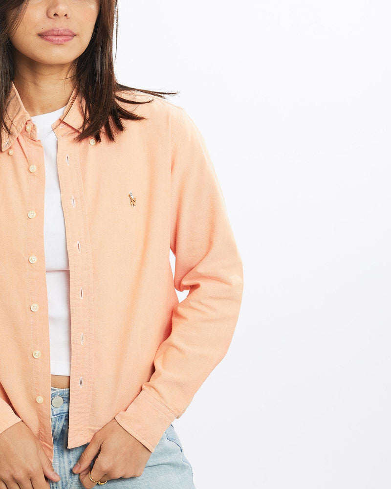 Vintage, 90s, Polo, Ralph, Lauren, Button, Up, Shirt, The Real Deal, size double extra small, colour Orange, newtown, sydney, australia, thrift store, opshop, preloved, secondhand, sustainable, retro, antique, 70s, 80s, 90s, 2000s, 00s, fashion, clothing, streetwear, trendy, garment, style, boutique, store, shop, archive, sale, cheap, best, top, Shirts