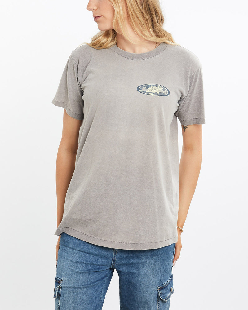 Vintage, 90s, Maui, Hawaii, USA, Surf, Tee, The Real Deal, size medium, colour Brown, newtown, sydney, australia, thrift store, opshop, preloved, secondhand, sustainable, retro, antique, 70s, 80s, 90s, 2000s, 00s, fashion, clothing, streetwear, trendy, garment, style, boutique, store, shop, archive, sale, cheap, best, top, T-Shirts