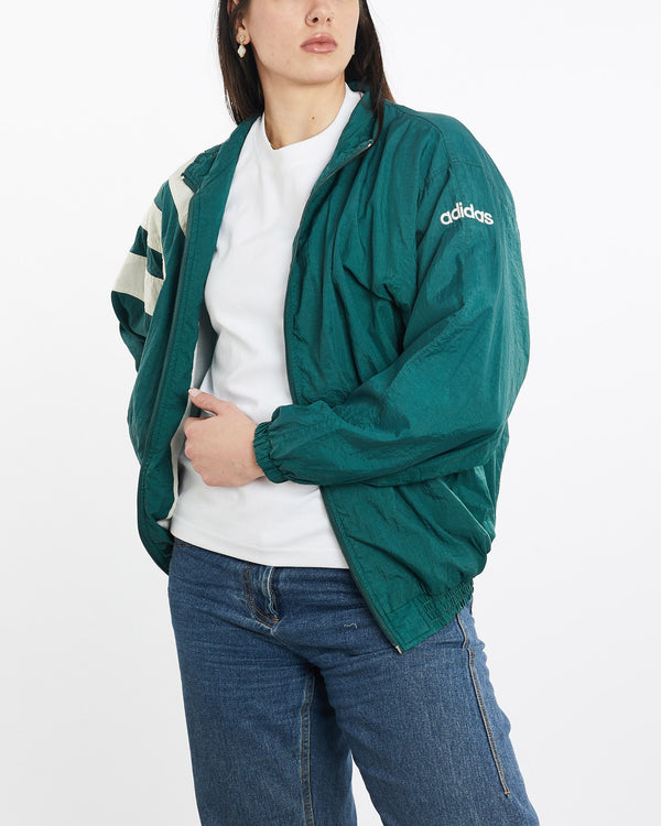 Vintage, 80s, Adidas, Track, Jacket, The Real Deal, size medium, colour Green, newtown, sydney, australia, thrift store, opshop, preloved, secondhand, sustainable, retro, antique, 70s, 80s, 90s, 2000s, 00s, fashion, clothing, streetwear, trendy, garment, style, boutique, store, shop, archive, sale, cheap, best, top, Jackets