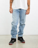 Vintage, Calvin, Klein, Denim, Pants, The Real Deal, size 34", colour Blue, newtown, sydney, australia, thrift store, opshop, preloved, secondhand, sustainable, retro, antique, 70s, 80s, 90s, 2000s, 00s, fashion, clothing, streetwear, trendy, garment, style, boutique, store, shop, archive, sale, cheap, best, top, Pants