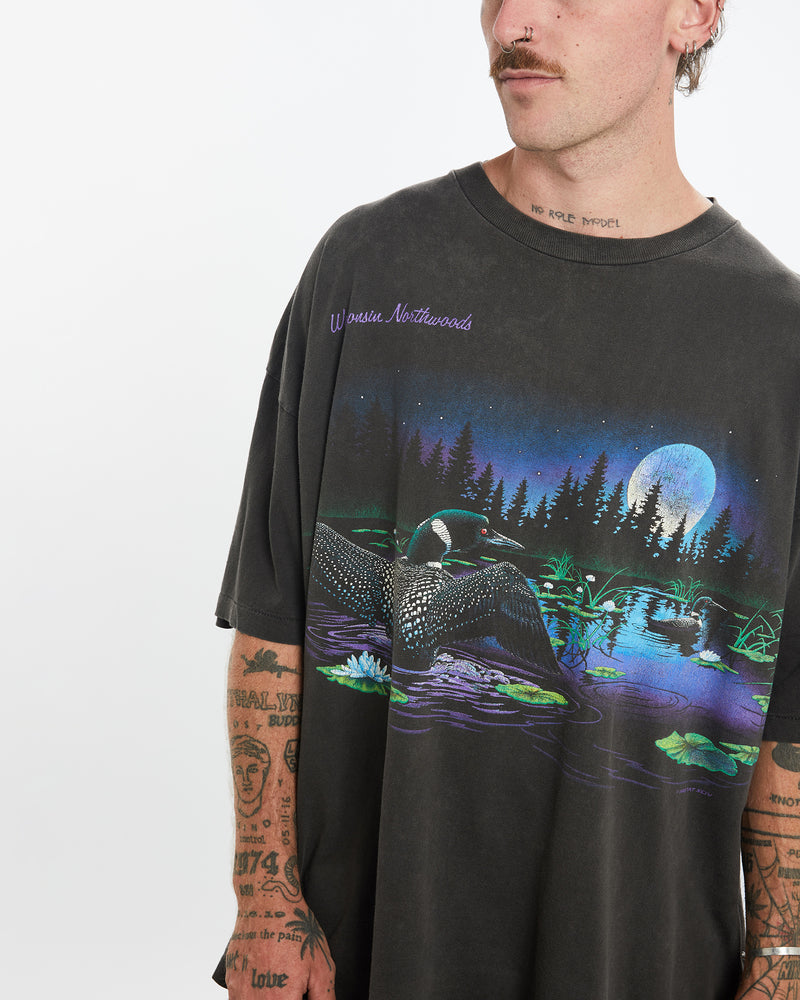 Vintage 1994 Wisconsin Wildlife Tee <br>XL , The Real Deal , newtown, sydney, australia, thrift store, opshop, preloved, secondhand, sustainable, retro, antique, 70s, 80s, 90s, 2000s, 00s, fashion, clothing, streetwear, trendy, garment, style, boutique, store, shop, archive, sale, cheap, best, top