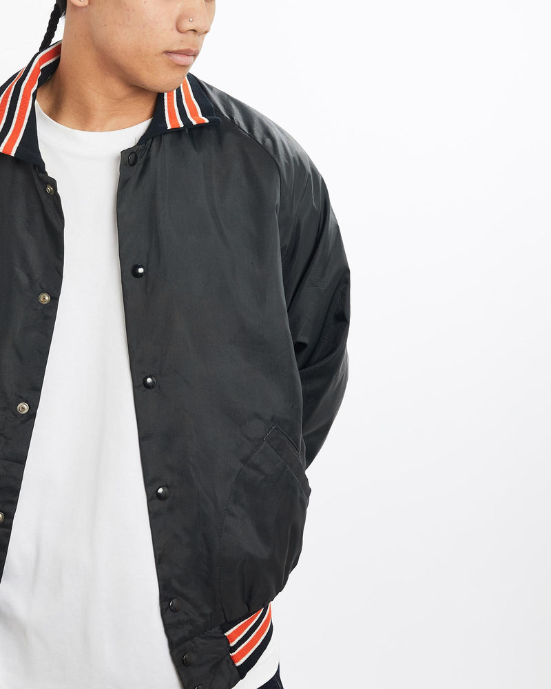 Vintage, 90s, Little, Knife, Saloon', Bomber, Jacket, The Real Deal, size large, colour Black, newtown, sydney, australia, thrift store, opshop, preloved, secondhand, sustainable, retro, antique, 70s, 80s, 90s, 2000s, 00s, fashion, clothing, streetwear, trendy, garment, style, boutique, store, shop, archive, sale, cheap, best, top, Jackets