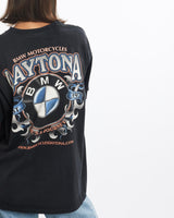 Vintage, Daytona, BMW, Motorcycles, Tee, The Real Deal, size small, colour Black, newtown, sydney, australia, thrift store, opshop, preloved, secondhand, sustainable, retro, antique, 70s, 80s, 90s, 2000s, 00s, fashion, clothing, streetwear, trendy, garment, style, boutique, store, shop, archive, sale, cheap, best, top, T-Shirts