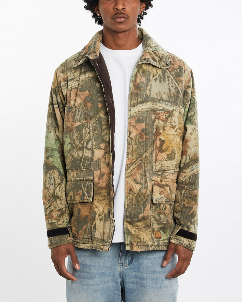 Vintage, 90s, Realtree, Camo, Jacket, The Real Deal, size large, colour Green, newtown, sydney, australia, thrift store, opshop, preloved, secondhand, sustainable, retro, antique, 70s, 80s, 90s, 2000s, 00s, fashion, clothing, streetwear, trendy, garment, style, boutique, store, shop, archive, sale, cheap, best, top, Jackets