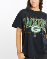 Vintage, 1996, NFL, Green, Bay, Packers, Tee, The Real Deal, size medium, colour Black, newtown, sydney, australia, thrift store, opshop, preloved, secondhand, sustainable, retro, antique, 70s, 80s, 90s, 2000s, 00s, fashion, clothing, streetwear, trendy, garment, style, boutique, store, shop, archive, sale, cheap, best, top, T-Shirts