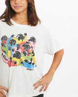 Vintage, 80s, Jamaica, Souvenir, Art, Tee, The Real Deal, size extra small, colour Black, newtown, sydney, australia, thrift store, opshop, preloved, secondhand, sustainable, retro, antique, 70s, 80s, 90s, 2000s, 00s, fashion, clothing, streetwear, trendy, garment, style, boutique, store, shop, archive, sale, cheap, best, top, T-Shirts