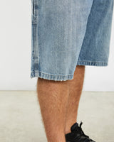 Vintage Wrangler Denim Carpenter Shorts <br>36" , The Real Deal , newtown, sydney, australia, thrift store, opshop, preloved, secondhand, sustainable, retro, antique, 70s, 80s, 90s, 2000s, 00s, fashion, clothing, streetwear, trendy, garment, style, boutique, store, shop, archive, sale, cheap, best, top
