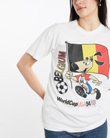 Vintage, 1994, USA, FIFA, World, Cup, Belgium, Team, Tee, The Real Deal, size medium, colour White, newtown, sydney, australia, thrift store, opshop, preloved, secondhand, sustainable, retro, antique, 70s, 80s, 90s, 2000s, 00s, fashion, clothing, streetwear, trendy, garment, style, boutique, store, shop, archive, sale, cheap, best, top, T-Shirts