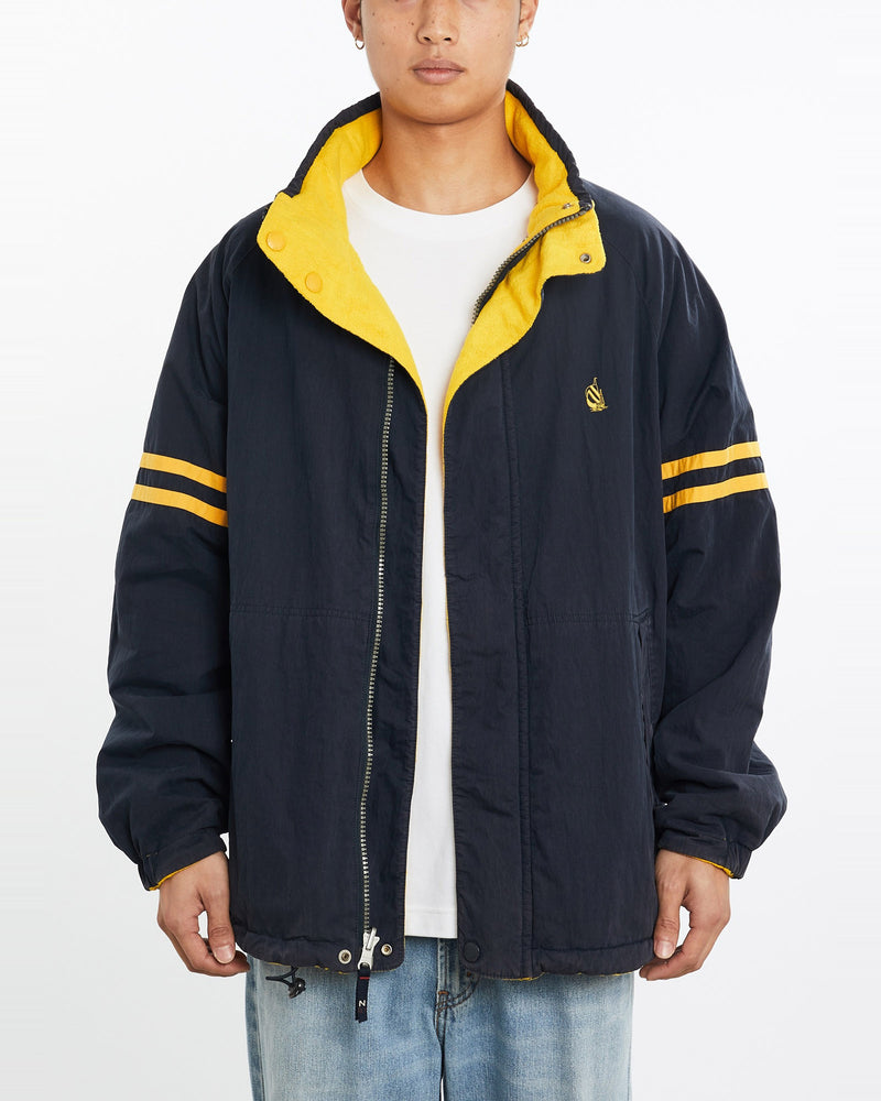 Vintage, Nautica, Reversible, Fleece, Jacket, The Real Deal, size extra large, colour Navy, newtown, sydney, australia, thrift store, opshop, preloved, secondhand, sustainable, retro, antique, 70s, 80s, 90s, 2000s, 00s, fashion, clothing, streetwear, trendy, garment, style, boutique, store, shop, archive, sale, cheap, best, top, Jackets
