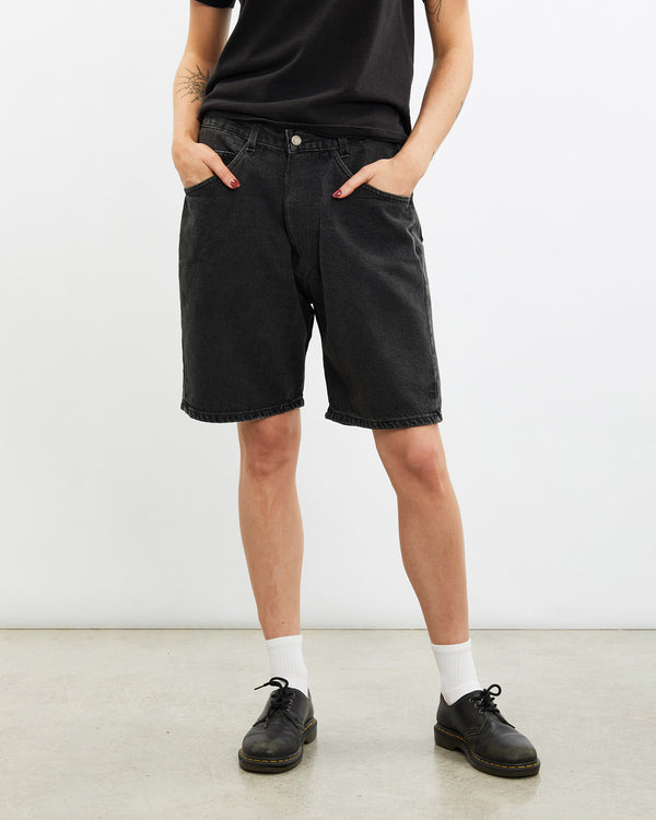 Vintage, Wrangler, Denim, Shorts, The Real Deal, size 31", colour Black, newtown, sydney, australia, thrift store, opshop, preloved, secondhand, sustainable, retro, antique, 70s, 80s, 90s, 2000s, 00s, fashion, clothing, streetwear, trendy, garment, style, boutique, store, shop, archive, sale, cheap, best, top, Shorts