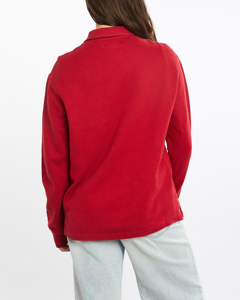 Vintage, 90s, Polo, Ralph, Lauren, Quarter, Zip, Sweater, The Real Deal, size medium, colour Red, newtown, sydney, australia, thrift store, opshop, preloved, secondhand, sustainable, retro, antique, 70s, 80s, 90s, 2000s, 00s, fashion, clothing, streetwear, trendy, garment, style, boutique, store, shop, archive, sale, cheap, best, top, Sweats and hoodies
